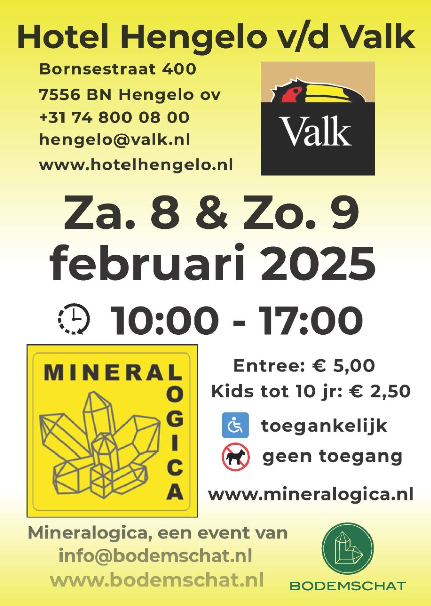 Mineralenbeurs Hengelo Mineralogica 2025