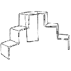 Dubbele Acryltrap klein