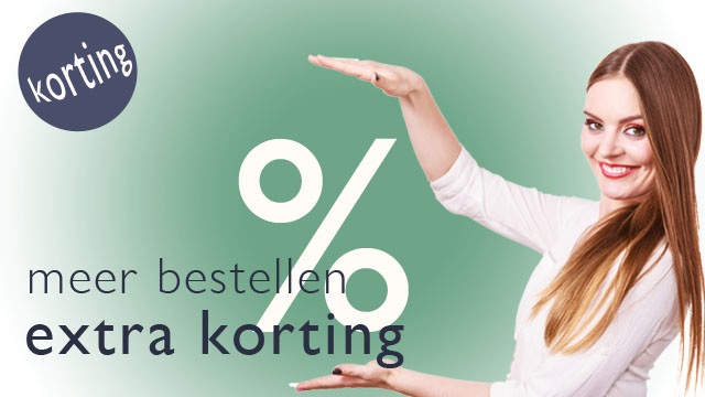 meer bestellen extra korting