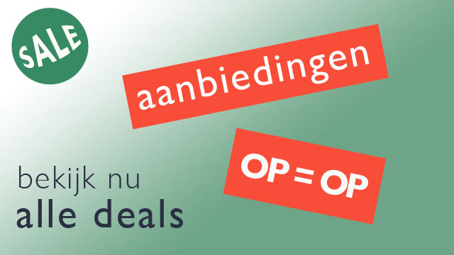 sale aanbieding op is op