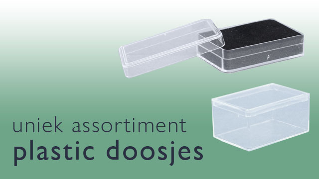 uniek assortiment plastic doosjes